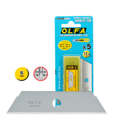 Lama trapezoidale OLFA SKB-2/5B - confezione da 5 pz