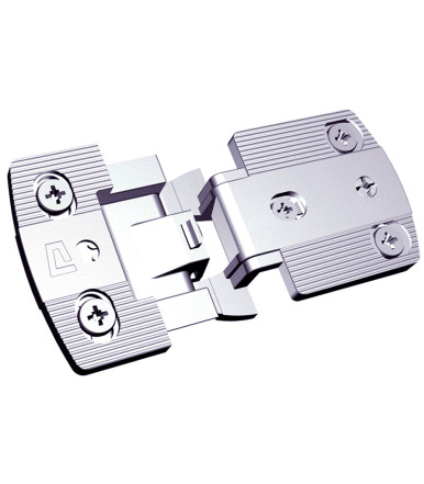 Bisagra con superposición de 13 mm y articulación para puerta y panel delgado