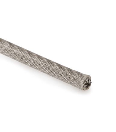Cable de acero recubierto de plástico - Ø 5 mm de cable por metro