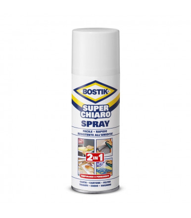 Colla spray universale Bostik superchiaro spray