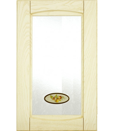 Anta a vetrina in legno per mobile Donatello Frassino