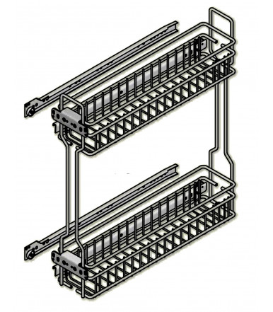 Cesta Ropa Sucia Extrensible Para Mueble 450Mm