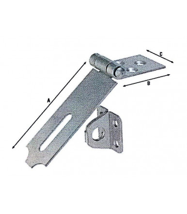 EASY-B-EASY Klemmhalter für Rundpfosten 42/6mm