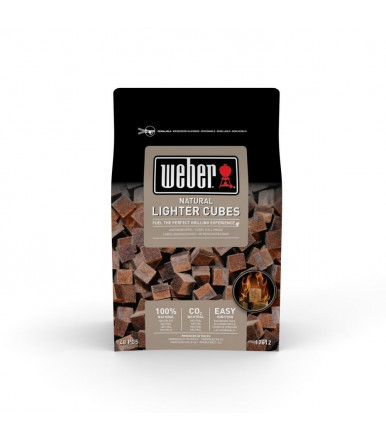 Cubetti accendifuoco marroni Weber