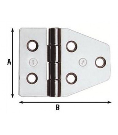 Cerniere per arredamenti nautici Acciaio inox 40x55 852IN