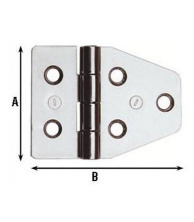Aldeghi stainless hinges nautical furniture 40x55 852IN
