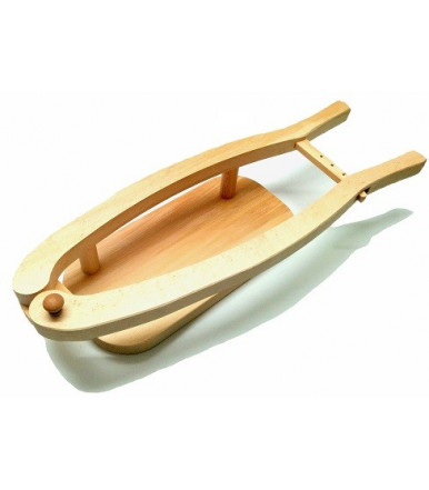 Porta prosciutto in legno di faggio artigianato abruzzese