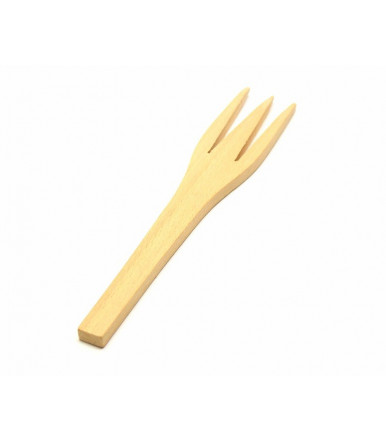 Carving fork kitchen beechwood Abruzzo handicraft 