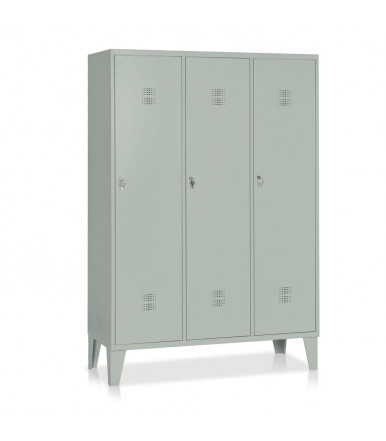 Locker 3 units with partition painted steel E524