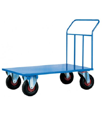 Cart platform high sheet capacity pneumatic wheels Ø 260 mm Art.044A