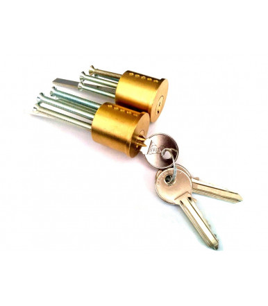 Double cylinder with brass knob MP47 Cortellezzi Primo