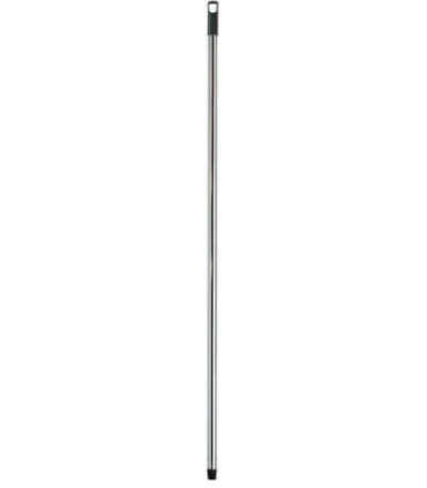 Fixed chromed metal handle for 120 cm brooms