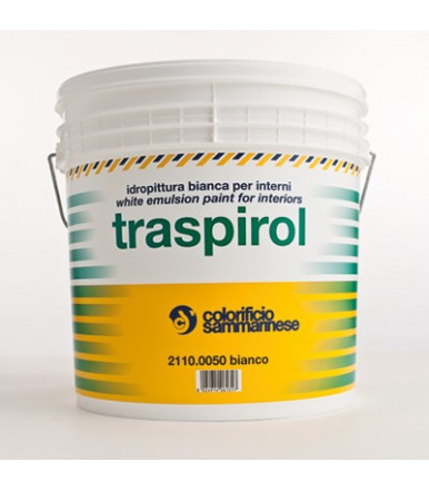 Traspirol idropittura traspirante Bianco per interni Colorificio Sammarinese