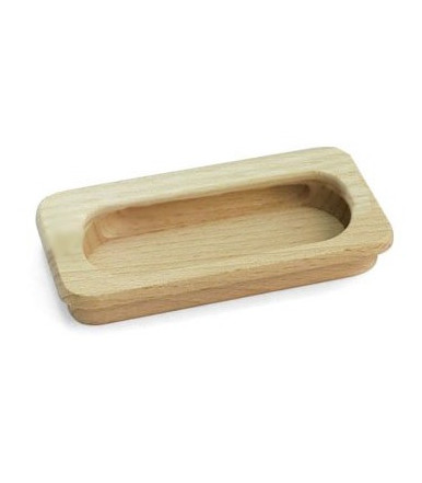 Wooden recessed handles