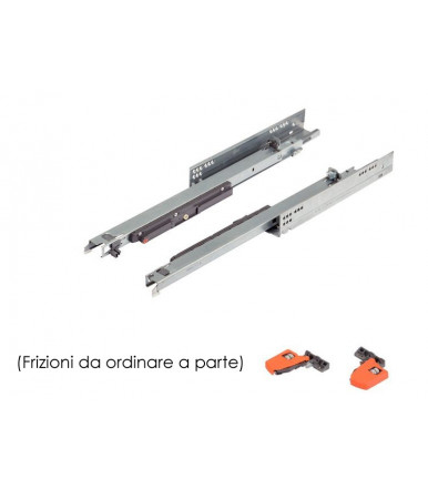 Coppia guida cassetto legno BLUM Movento con TIP-ON
