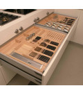B.Arredo Beech-dug and evaporate Cutlery-tray in solid wood