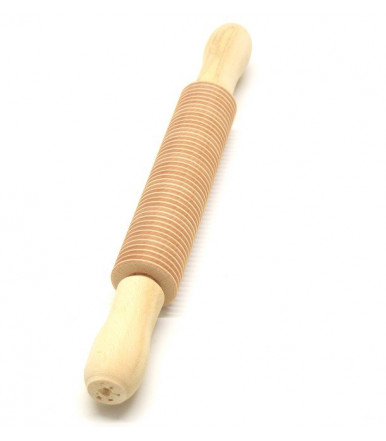 Rolling pin pasta cuts for noodles beechwood Abruzzo handicraft 