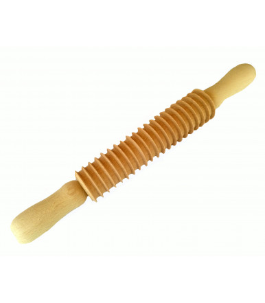 Rolling pin pasta cuts for Wide noodles beechwood Abruzzo handicraft 