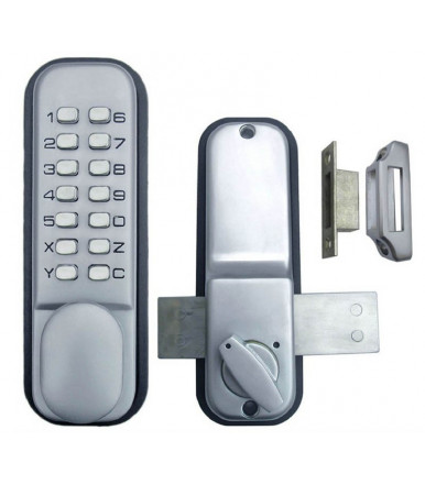 Waterproof digital mechanical lock for doors with combination