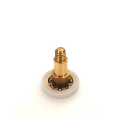 Wheel with nylon coated brass bearing TRO 22/4 with Tric screw